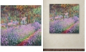 Trademark Global Claude Monet 'The Artist's Garden at Giverny' Canvas Wall Art, 24" x 24"